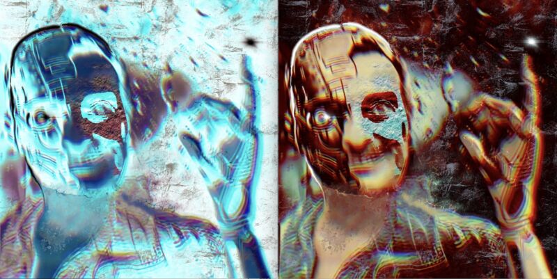 The Prophet of the New World Order (diptych) - a Digital Art by Sergio Cesario