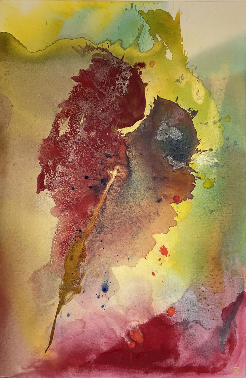 Holi - a Paint by Mariola Wroblewski