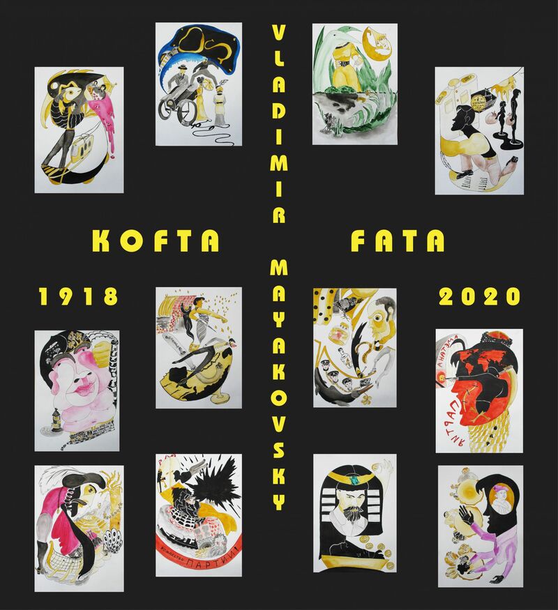 Comic book for Kofta Fata poems written by V. Mayakovsky in 1918 - a Paint by ZakharaArt