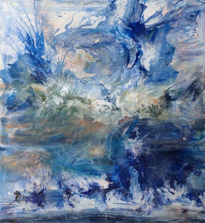 Rounding Norman Island BVIs - a Paintings Artwork by Jane Lawton Baldridge