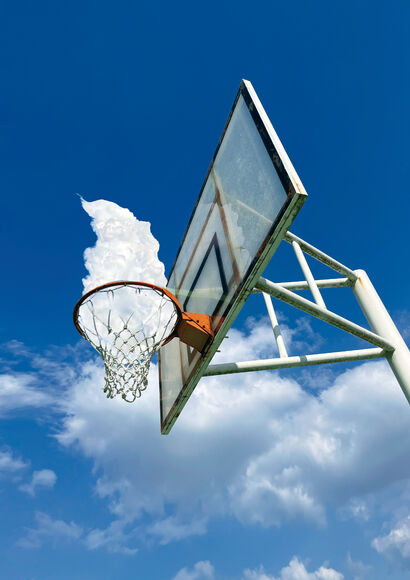 the abandoned basketball hoop - A Digital Art Artwork by Nanaroa 