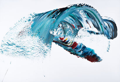 Water Studies V - A Paint Artwork by Ulla Hasen