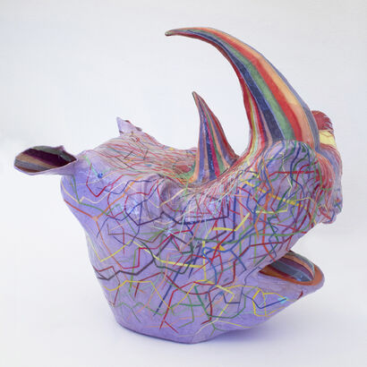 The Last Rhino - A Sculpture & Installation Artwork by Yulia Shtern