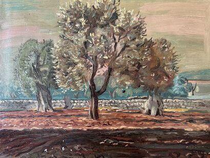 ulivi pugliesi - a Paint Artowrk by Arben Shira