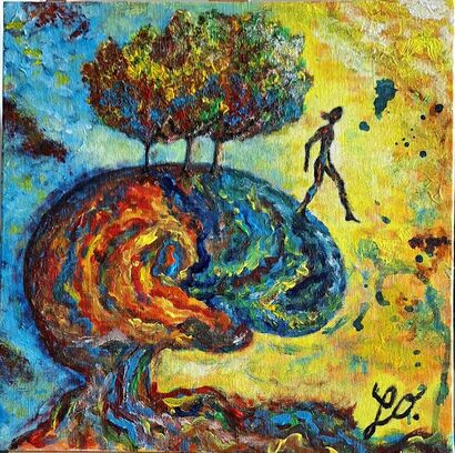 Fuga dalla mente (Escape from the mind) - a Paint Artowrk by Giulia Olla
