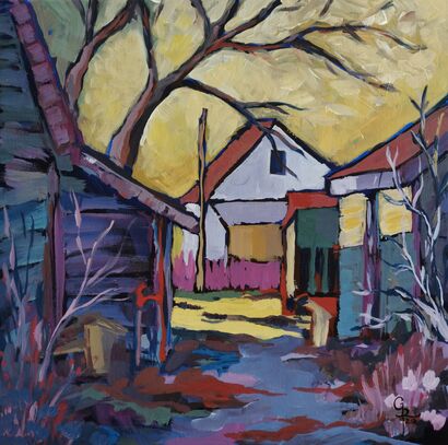 Our little village - A Paint Artwork by Rita Galambos