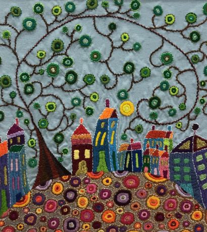 Magic Ciudad - a Paint Artwork by Stephanie Brucks - STICKART