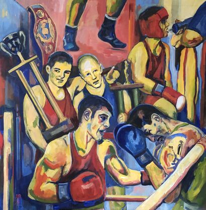 Boxer's story - A Paint Artwork by Irena Prochazkova
