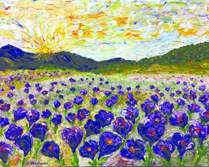 'Valley of Crocuses', Collection 'New Horizons' by Dr. Halyna Vakulenko