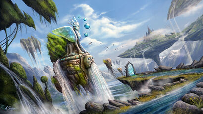 Dreamscape Islands - A Digital Graphics and Cartoon Artwork by Anthony Christou