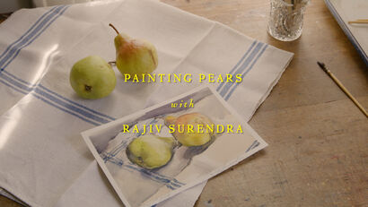 Painting Pears with Rajiv Surendra - a Video Art Artowrk by LMR (luke marcus rosen)