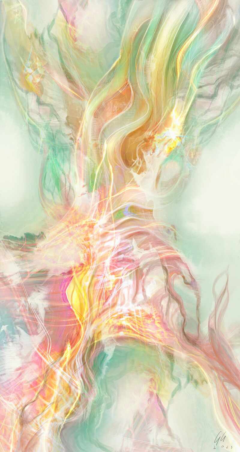 Dancing Souls - a Digital Art by Gabriel