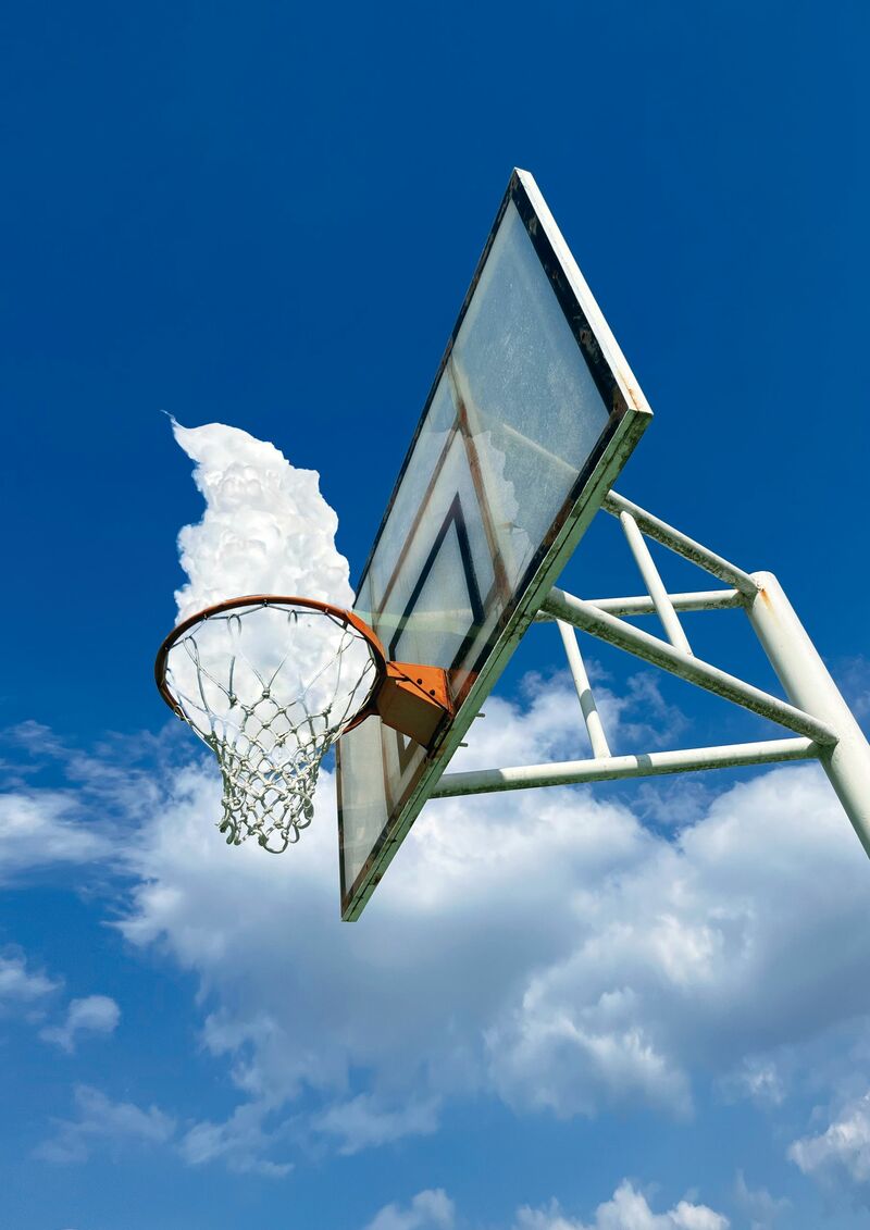 the abandoned basketball hoop - a Digital Art by Nanaroa 