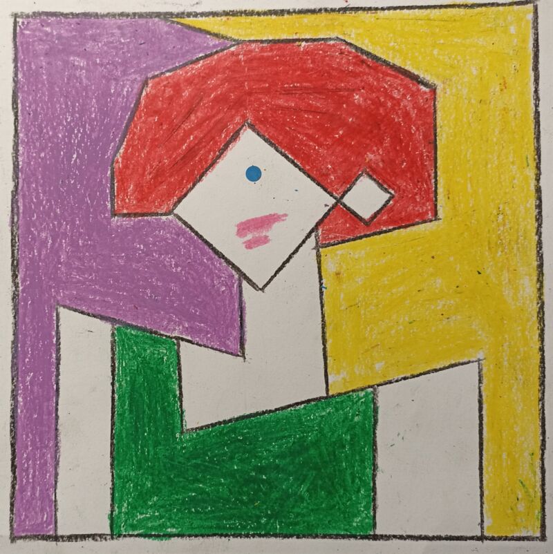 girl with red hair  - a Paint by Aitcheff