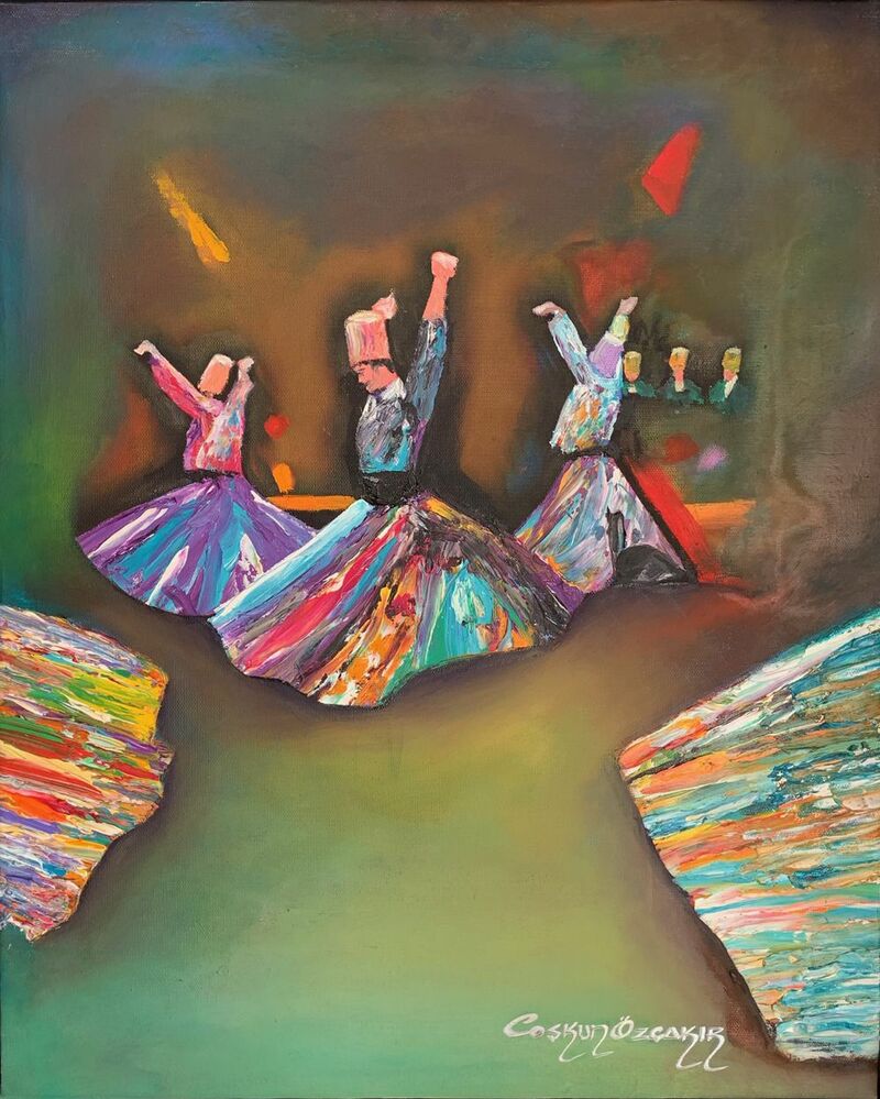 Whirling Dervishes - a Paint by COSKUN OZCAKIR