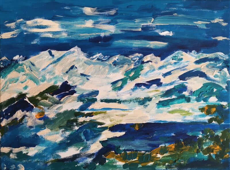 Swiss Mountains - a Paint by Marcus Fedder