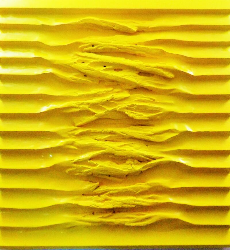 U series III. Yellow synchronous - a Paint by Szilárd Barta