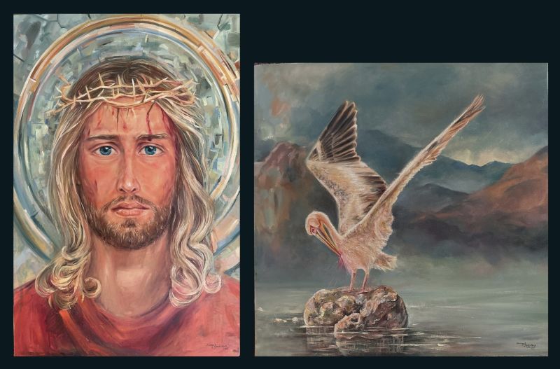 Ave Verum Corpus - a Paintings by Carmen Judith Montaño Valencia 