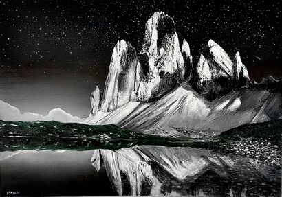 Le montagne di vetro - a Paint Artowrk by Gianfranco Combi