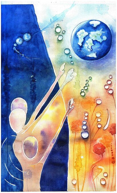Worlds of one life - a Paint Artowrk by Mila Goloborodko