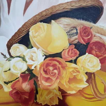 flowers - A Paint Artwork by Shirin Mir