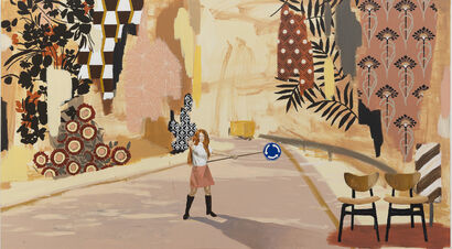 Turn around! - A Paint Artwork by Anat Rozenson Ben-Hur