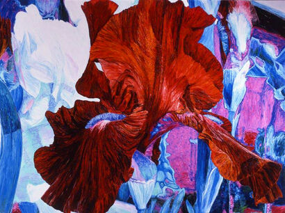 Iris rosso - a Paint Artowrk by Angelica Cioppa