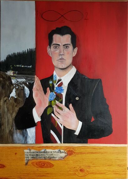 Special Agent Dale Cooper - a Paint Artowrk by Sarah Wiegratz