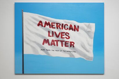 AMERICAN (EUROPEAN) LIVES MATTER more than the rest of the world\'s lives  - a Paint Artowrk by Vidaña