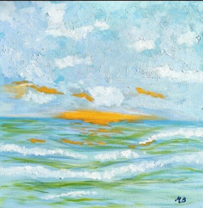 Tramonto sul mare - A Paint Artwork by Brumy
