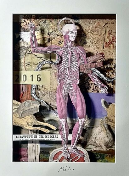 Dancing skeleton - a Paint Artowrk by MILO