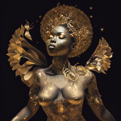 Black Angel - A Digital Art Artwork by Trisha Gianakis