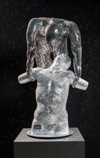 In dark side - a Sculpture & Installation Artwork by Ahmad Tarzi
