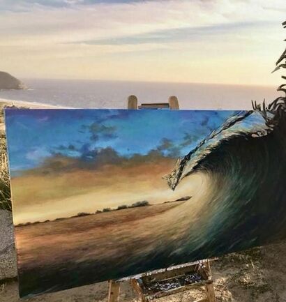 Waves of life  - a Paint Artowrk by PAT DA COSTA