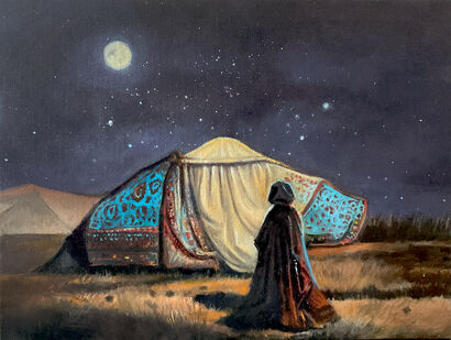 Khaneh I - a Paint Artowrk by Amir Bahadori