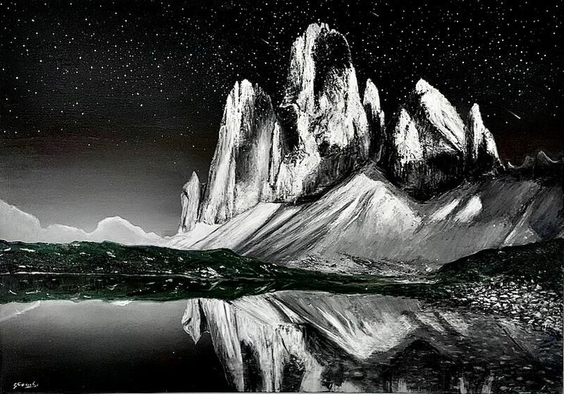 Le montagne di vetro - a Paint by Gianfranco Combi