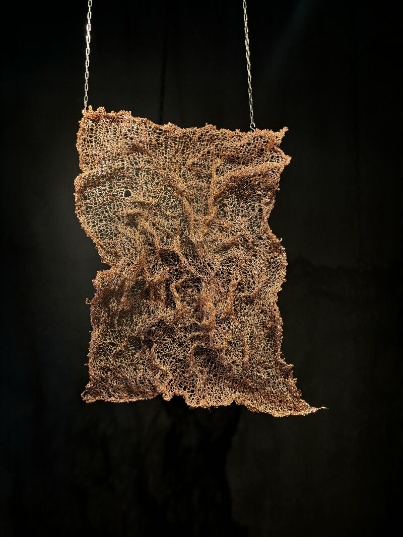 Indra's Weave : Handlaced no.II - a Sculpture & Installation by Tania Welz