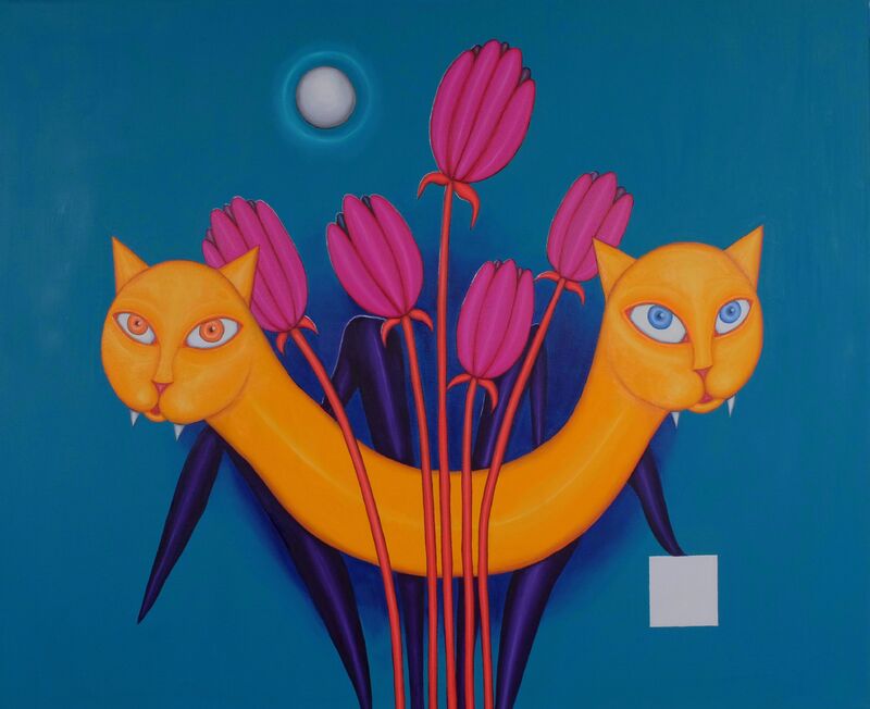 Feline Dreams - a Paint by Ma Knut