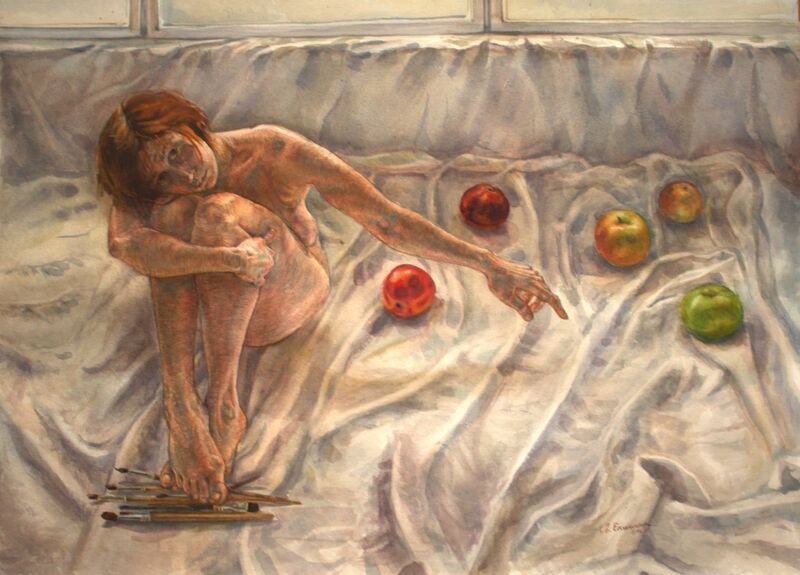 self-portrait - a Paint by Svetlana Epishina