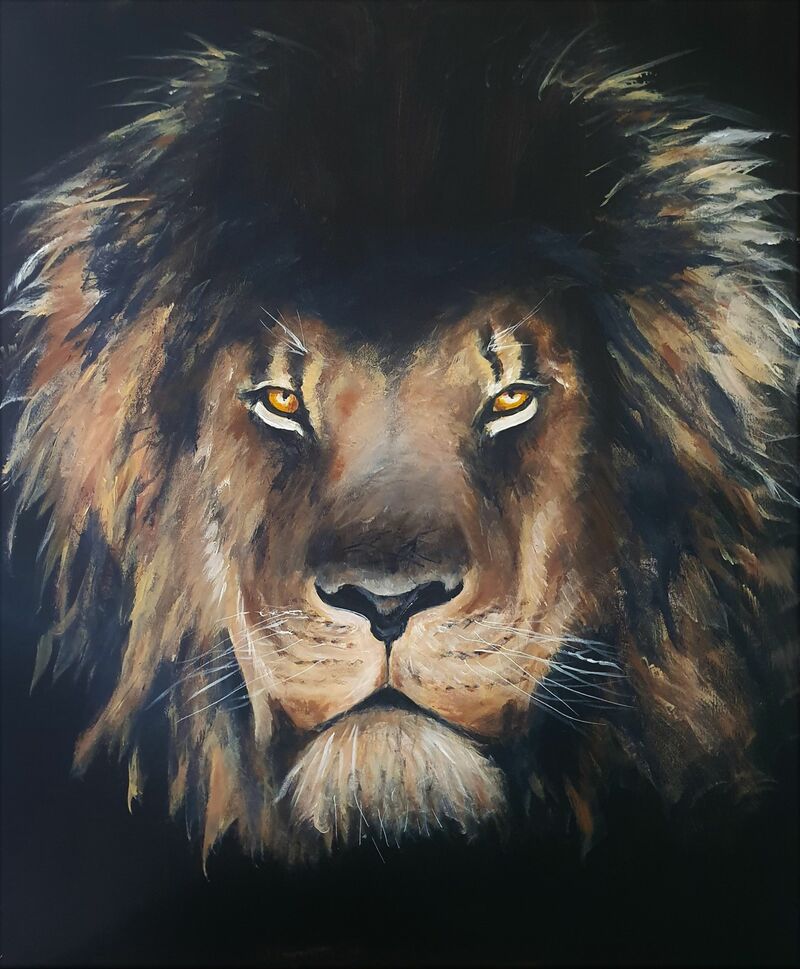 Lion Pride - a Paintings by Susan McGuire