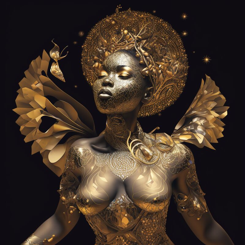 Black Angel - a Digital Art by Trisha Gianakis