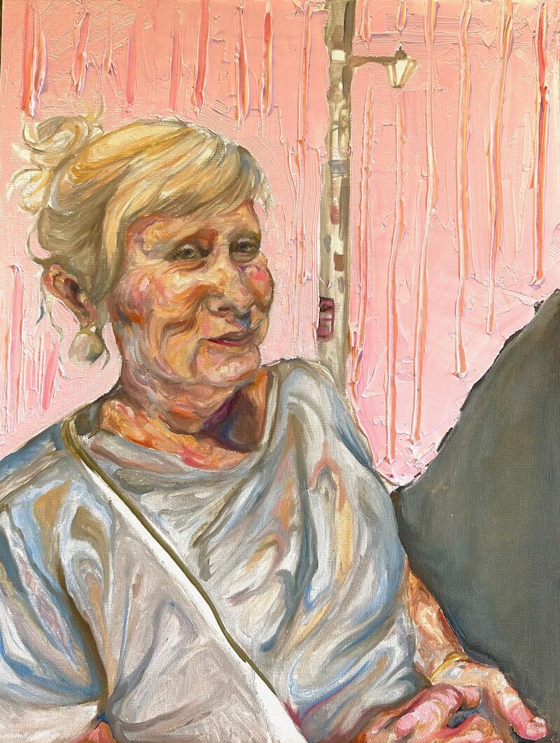 Ballerina, Briefly  Rosé - a Paintings by Sophia Tames