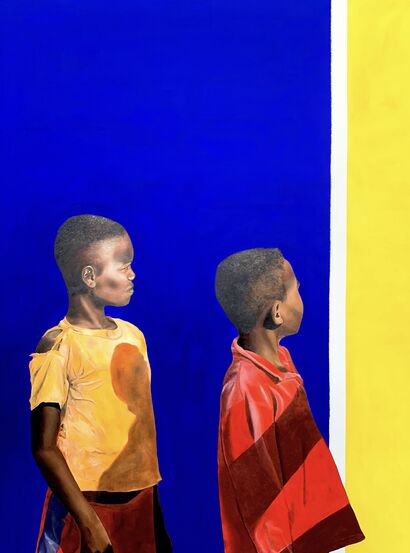 Kids of Morondava - a Paint Artowrk by Elsa Akesson