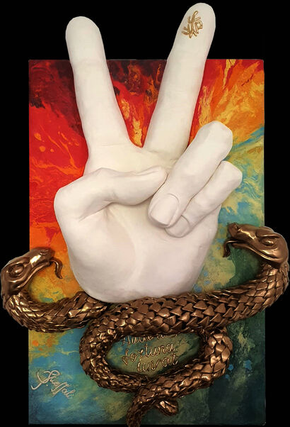 Fortune Loves Brave /Audentes Fortuna iuvat - a Sculpture & Installation Artowrk by Svitlana Messali