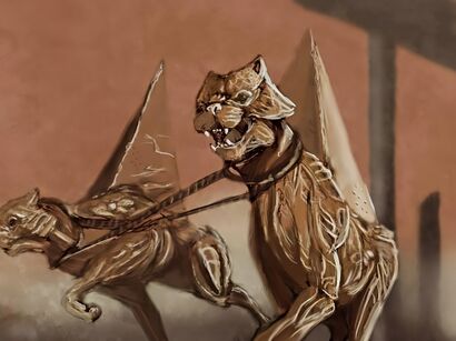 Guardiani del tempio della simbiosi - a Digital Art Artowrk by Nabil El Ssakhi 