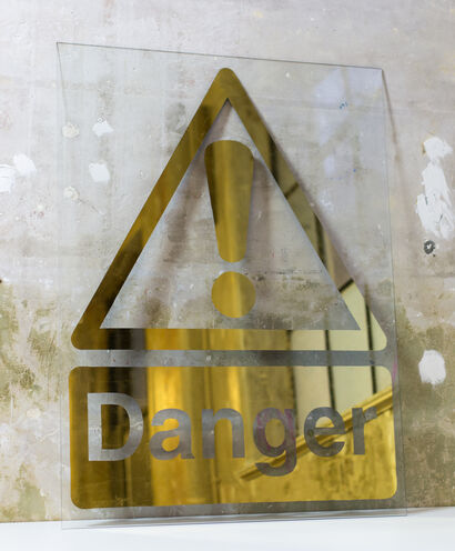 Sign No. 12 (Danger) - a Sculpture & Installation Artowrk by Phillips-Walmsley