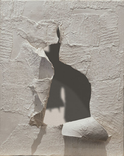 THE EMPTY SPACE OF A CRACK - a Paint Artowrk by serena baretti