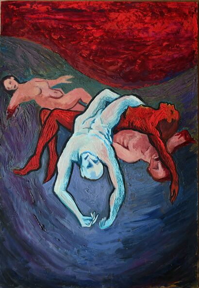 Mass grave - a Paint Artowrk by Andrea Lanfranchi