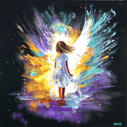 Message from an Angel – Dawnlight - a Paint Artowrk by HsunArt