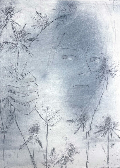 Distelseher  - a Paint Artowrk by Donna Volta Newmen